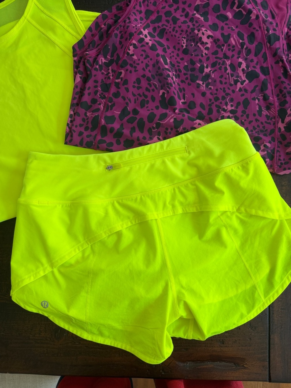 Dopamine Decor Lululemon Bundle | Neon Yellow Speed Up Shorts & Sculpt Tops SZ 6 - Picture 2 of 8